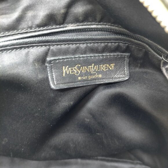 (L3) YVES Saint Laurent Hand Bag Brown Leather - Picture 7 of 9